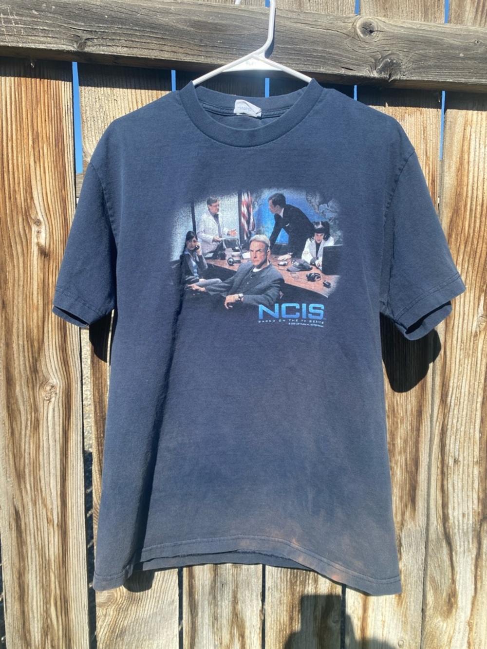 NCIS 2009 Graphic Tee in Navy with Blue Logo